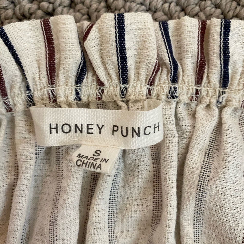 Honey Punch Striped Off the Shoulder Shirtdress - Picture 5 of 6